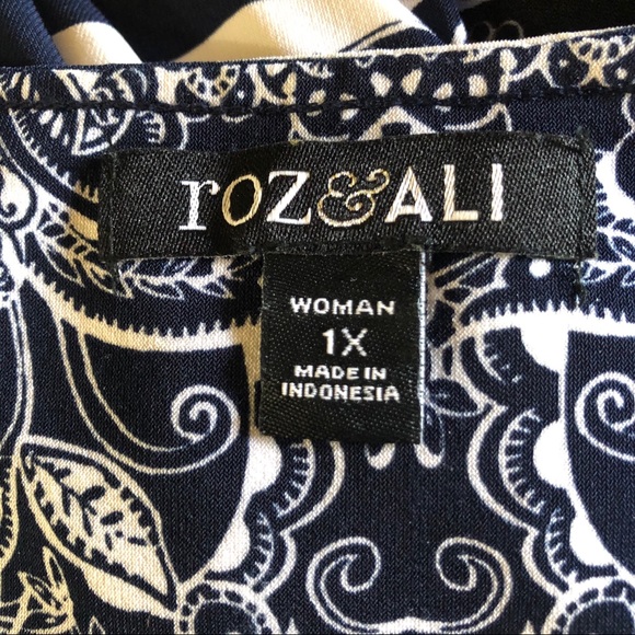 Striped floral shift dress 1X - Picture 8 of 8